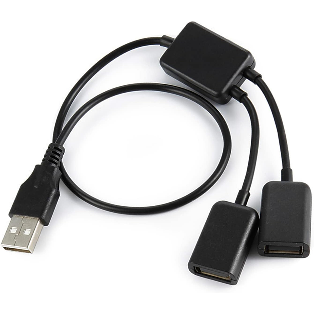 Adaptador USB-A macho a USB-A hembra doble
