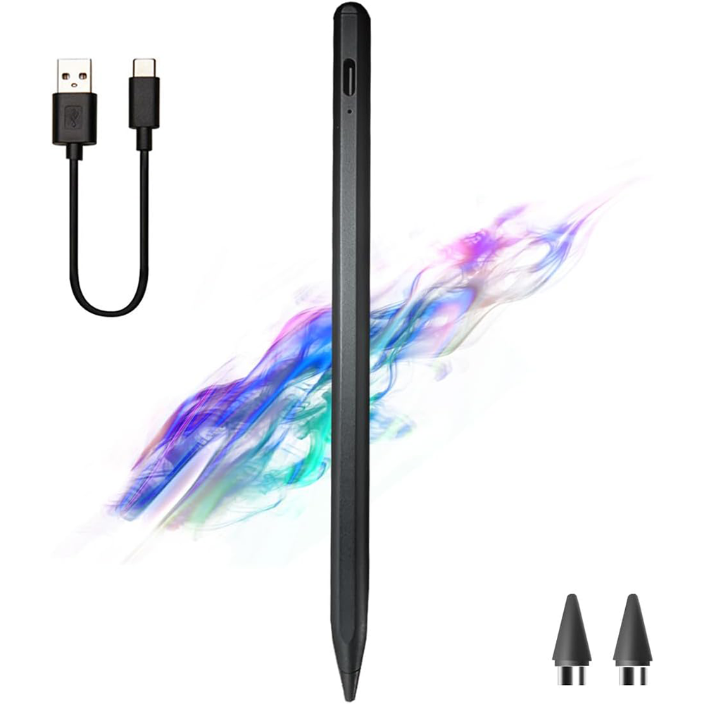 Lápiz Táctil Capacitivo Universal Recargable (Negro)